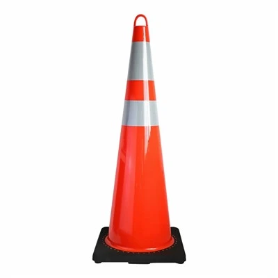 Cono de tráfico de patrón de copo de nieve